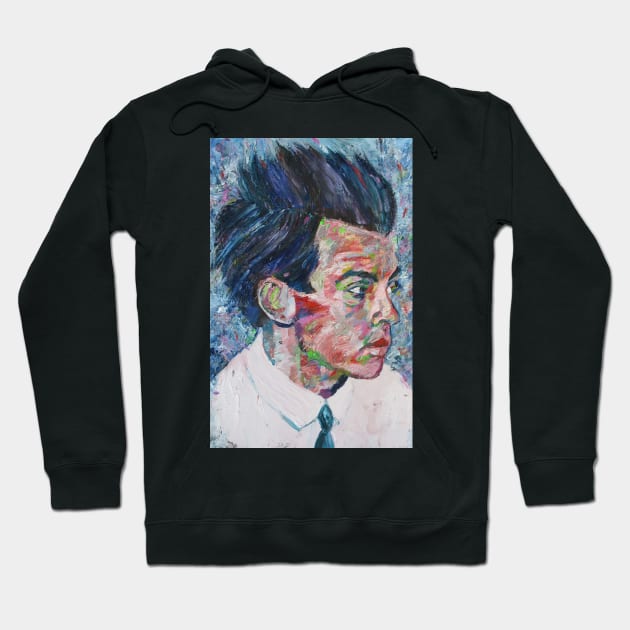 EGON SCHIELE - oil portrait .1 Hoodie by lautir